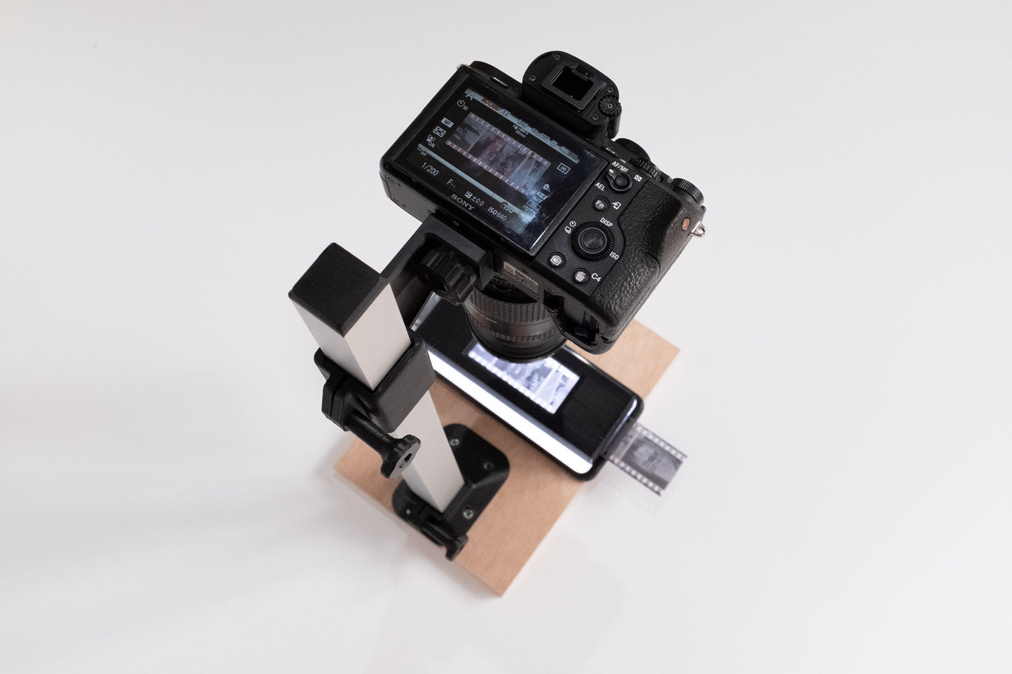 DSLR Film Scanning Set: 35mm Carrier + 120 Carrier + Camera Copy Stand